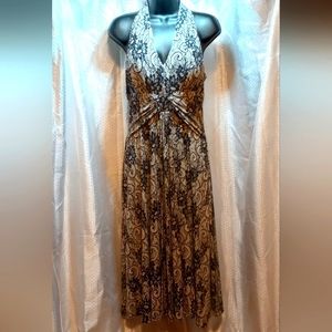 Jessica Howard, Black and White Maxi Dress, Size 8